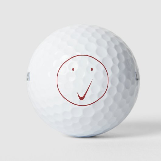 Kijk naar het gezicht - Tick/Black. Golfballen (Voorkant)