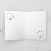 Kijk naar het gezicht - Tick/Black. Kaart (Binnen)