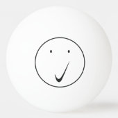 Kijk naar het gezicht - Tick/Black. Pingpongbal (Achterkant)