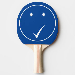 Kijk naar het gezicht - Tick C01/White. Tafeltennisbatje