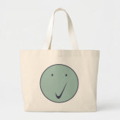 Kijk naar het gezicht - Tick, Dark/Blue01. Grote Tote Bag (Voorkant)