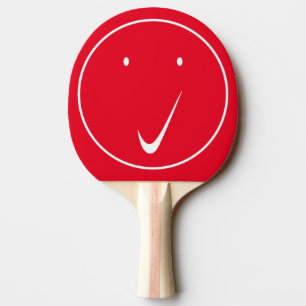 Kijk naar het gezicht - Tick/White. Tafeltennisbatje