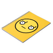 Kijk naar het gezicht van de afkeuring notitieboek (Linkerzijde)