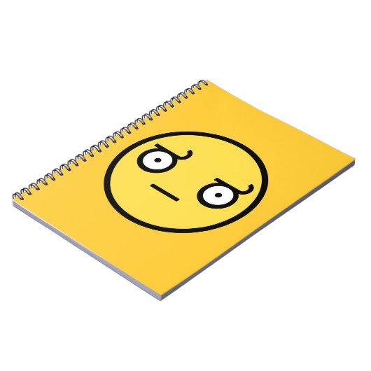 Kijk naar het gezicht van de afkeuring notitieboek (Linkerzijde)