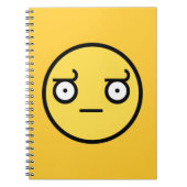 Kijk naar het gezicht van de afkeuring notitieboek (Voorkant)