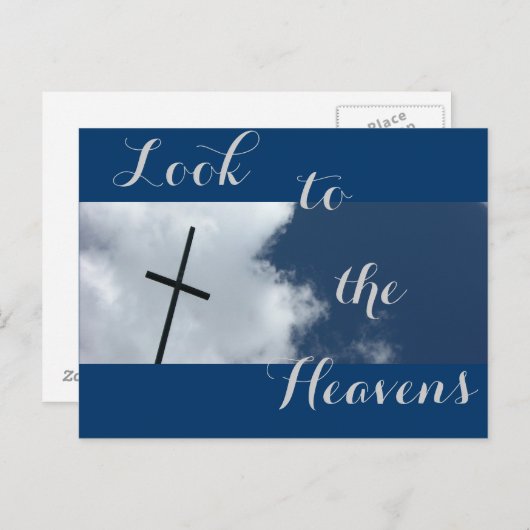 Kijk naar het Heavens Briefkaart (Voorkant / Achterkant)