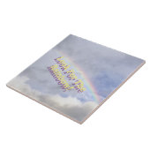 "KIJK NAAR HET RAINBOW"/RAINBOW IN SKY TEGELTJE (Zijkant)