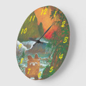 Kijk naar het Sunset Man Dog en Surf Van Grote Klok (Hoek)