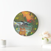 Kijk naar het Sunset Man Dog en Surf Van Grote Klok (Huis)