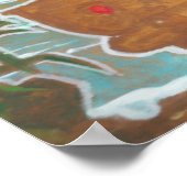 Kijk naar het Sunset Man Dog en Surf Van Poster (Hoek)