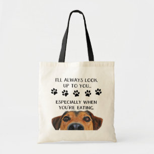 Kijk naar je grappige hond tote bag