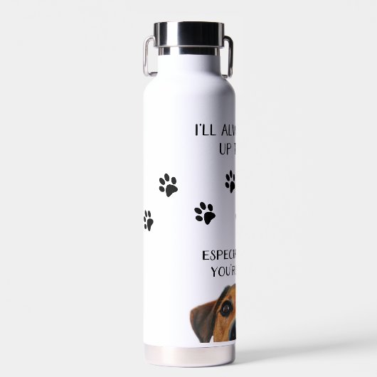 Kijk naar je grappige hond waterfles (Voorkant)