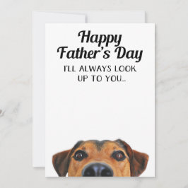 Kijk naar je grappige Vaderdag Kaart van Dog