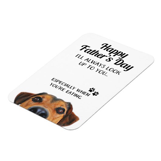 Kijk naar je grappige Vaderdag van Dog Magnet Magneet (Linkerzijde)