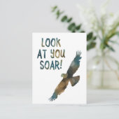 kijk naar je soar bokeh briefkaart (Staand voorkant)