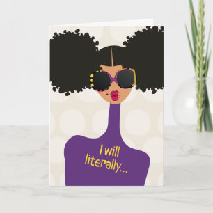 Kijk naar je sterke vrienden - ik zal letterlijk bedankkaart