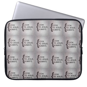 Kijk naar Jesus Always Laptop Sleeves