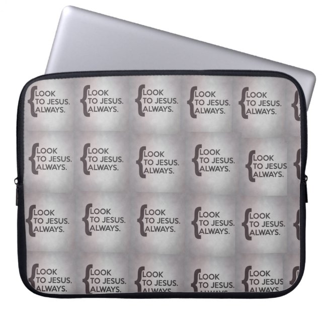 Kijk naar Jesus Always Laptop Sleeves (Voorkant)