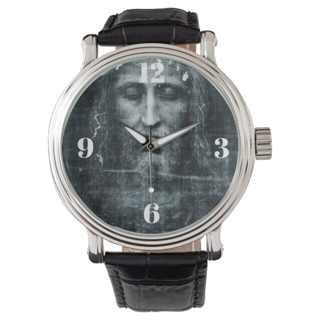 Kijk naar Jezus Gezicht Horloge (Voorkant)