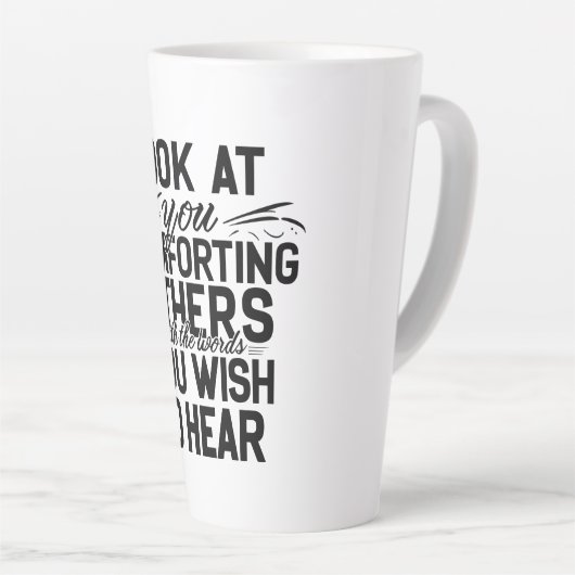 Kijk naar jou latte mok (Rechterhoek)