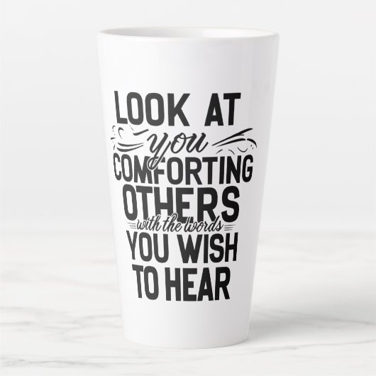 Kijk naar jou latte mok (Voorkant)