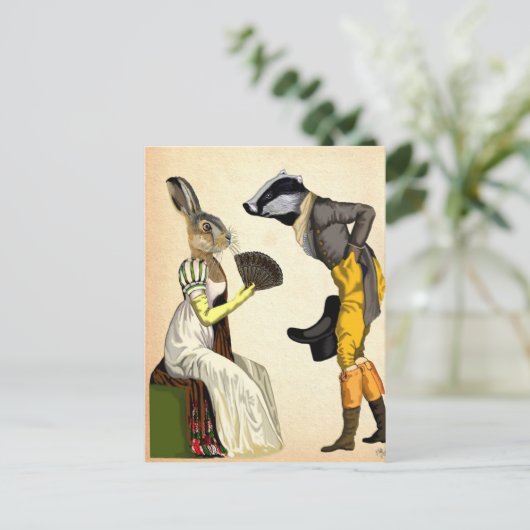 Kijk naar liefde briefkaart (Staand voorkant)