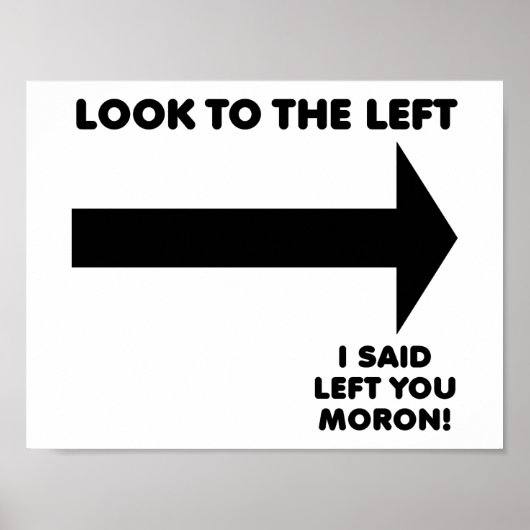 Kijk naar links Poster (Voorkant)