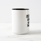 Kijk naar me tweekleurige koffiemok (Center)