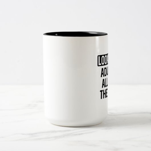 Kijk naar me tweekleurige koffiemok (Center)