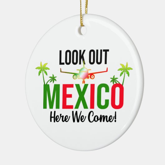 Kijk naar Mexico hier. Keramisch Ornament (Links)