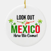 Kijk naar Mexico hier. Keramisch Ornament (Achterkant)
