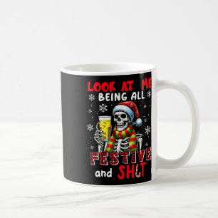 Kijk naar mij die helemaal kerstgedachtig is Kerst Koffiemok