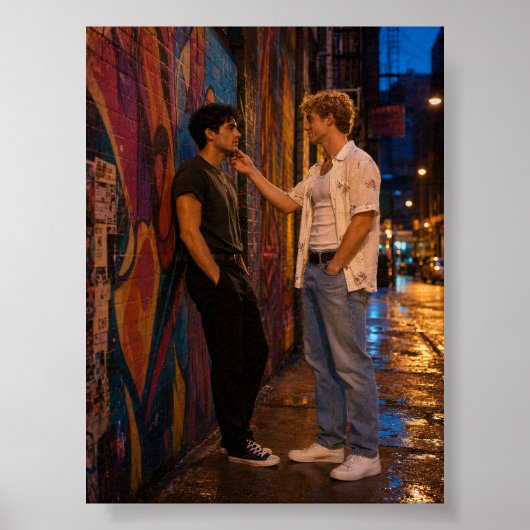 Kijk naar mij | Gay kunstproject Poster (Voorkant)