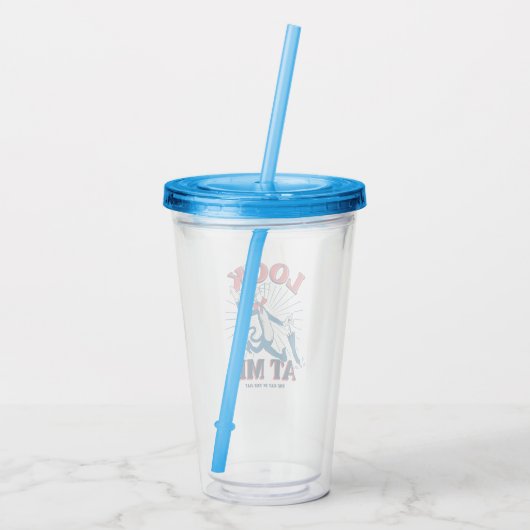 Kijk naar mij kat in het Pet Acryl Drinkbeker (Achterkant)