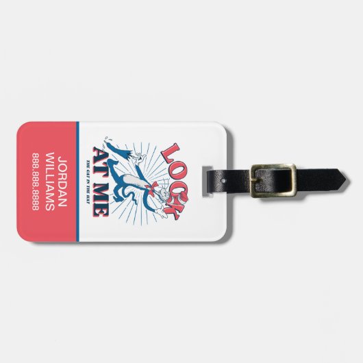 Kijk naar mij kat in het Pet Bagagelabel (Voorkant horizontaal)