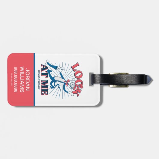 Kijk naar mij kat in het Pet Bagagelabel (Achterkant horizontaal)