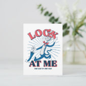 Kijk naar mij kat in het Pet Briefkaart (Staand voorkant)