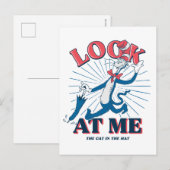 Kijk naar mij kat in het Pet Briefkaart (Voorkant / Achterkant)