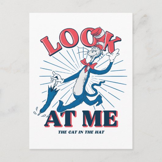 Kijk naar mij kat in het Pet Briefkaart (Voorkant)