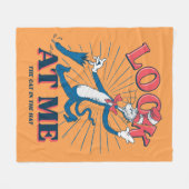 Kijk naar mij kat in het Pet Fleece Deken (Voorkant (Horizontaal))