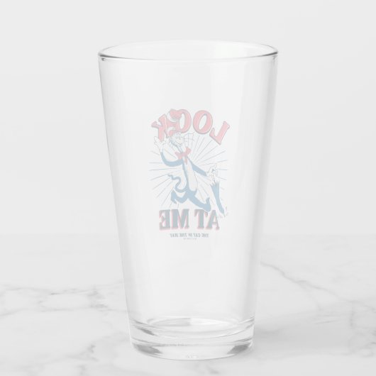 Kijk naar mij kat in het Pet Glas (Achterkant)