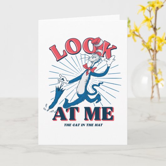 Kijk naar mij kat in het Pet Kaart (Gele Bloem)