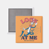 Kijk naar mij kat in het Pet Magneet (Voorkant / Achterkant)