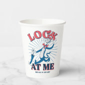 Kijk naar mij kat in het Pet Papieren Bekers (Links)