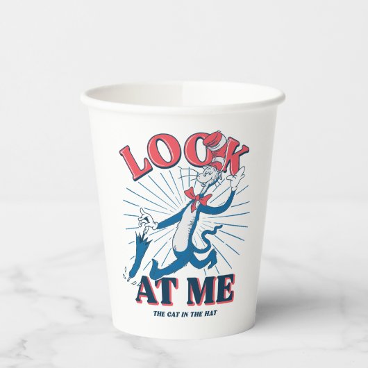 Kijk naar mij kat in het Pet Papieren Bekers (Links)