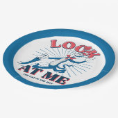 Kijk naar mij kat in het Pet Papieren Bordje (Gekanteld)