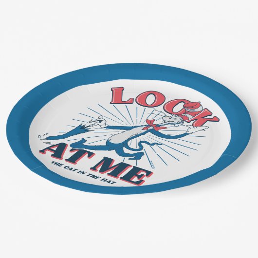 Kijk naar mij kat in het Pet Papieren Bordje (Gekanteld)