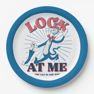 Kijk naar mij kat in het Pet Papieren Bordje