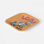 Kijk naar mij kat in het Pet Papieren Bordje (Gebogen)