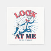 Kijk naar mij kat in het Pet Servet (Voorkant)